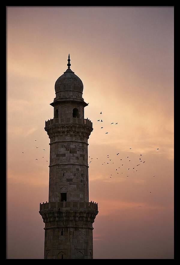 Minaret Against Sunset Sky