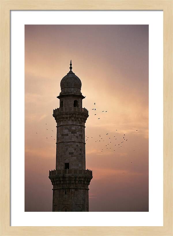 Minaret Against Sunset Sky