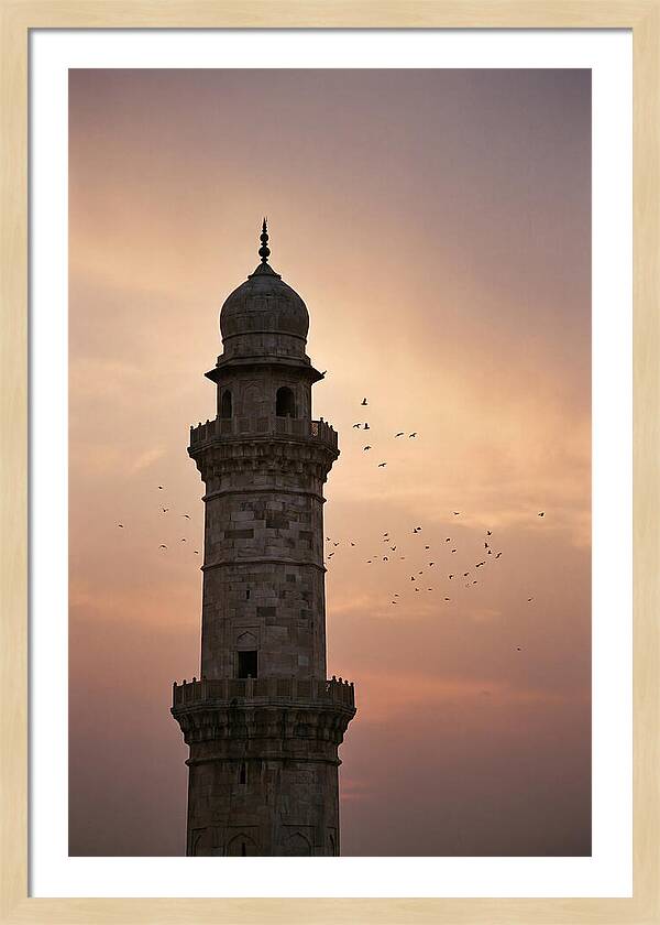 Minaret Against Sunset Sky