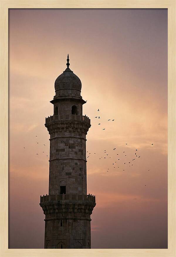 Minaret Against Sunset Sky