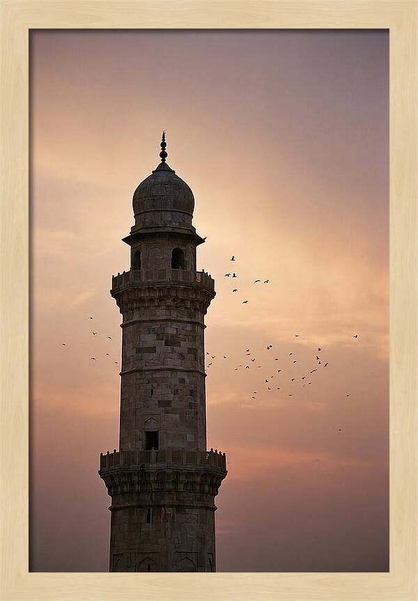 Minaret Against Sunset Sky