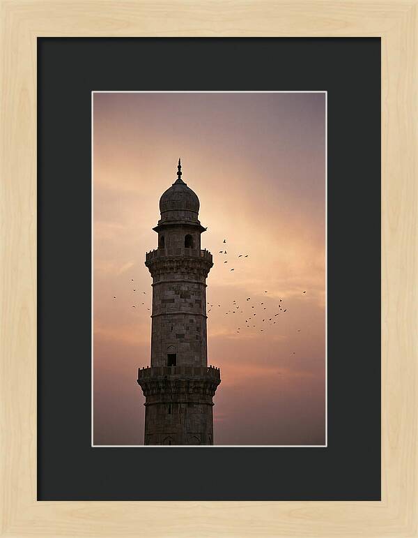 Minaret Against Sunset Sky