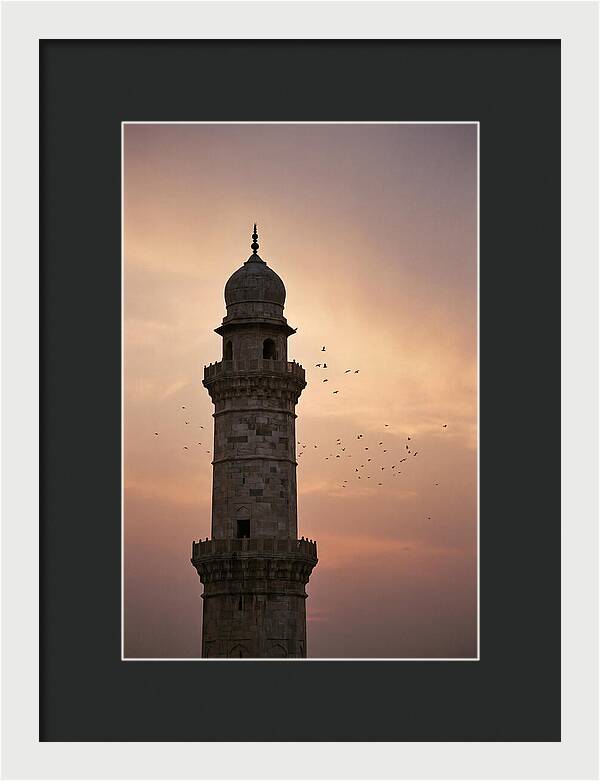 Minaret Against Sunset Sky