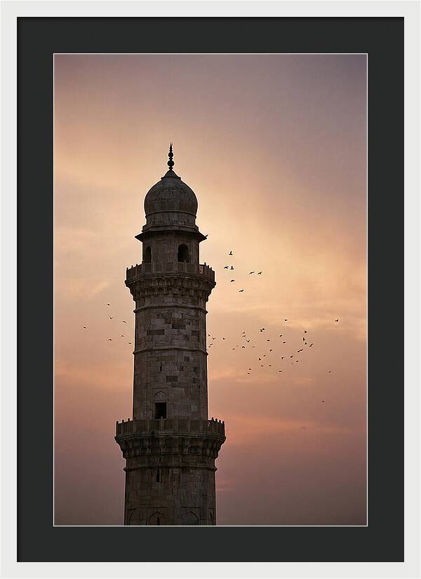 Minaret Against Sunset Sky