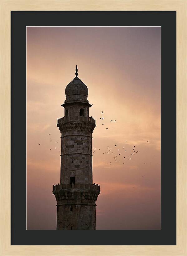 Minaret Against Sunset Sky