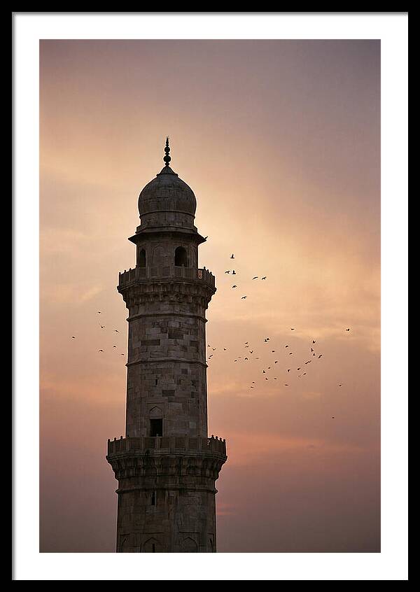 Minaret Against Sunset Sky