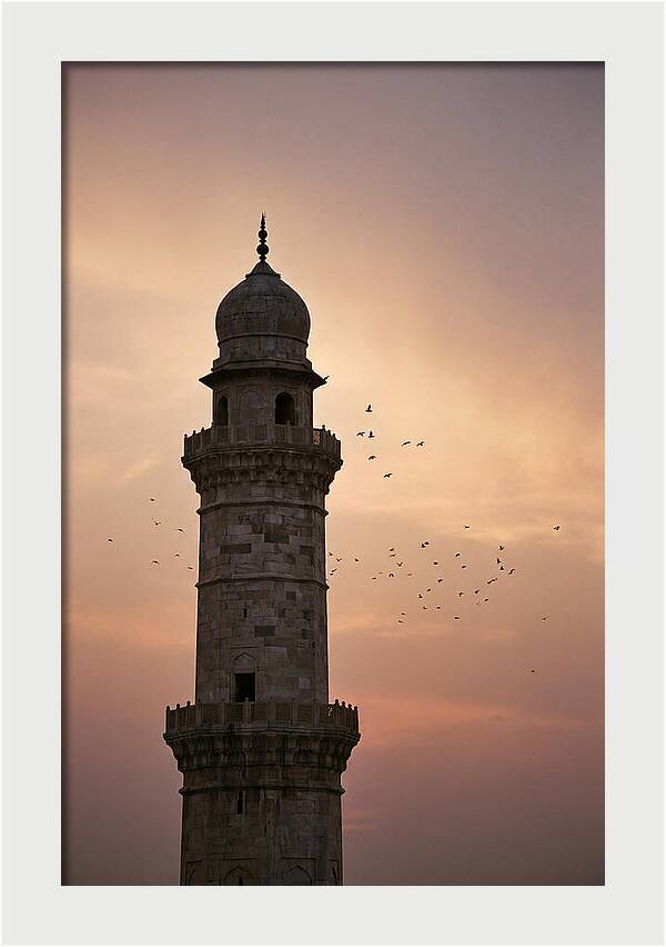 Minaret Against Sunset Sky