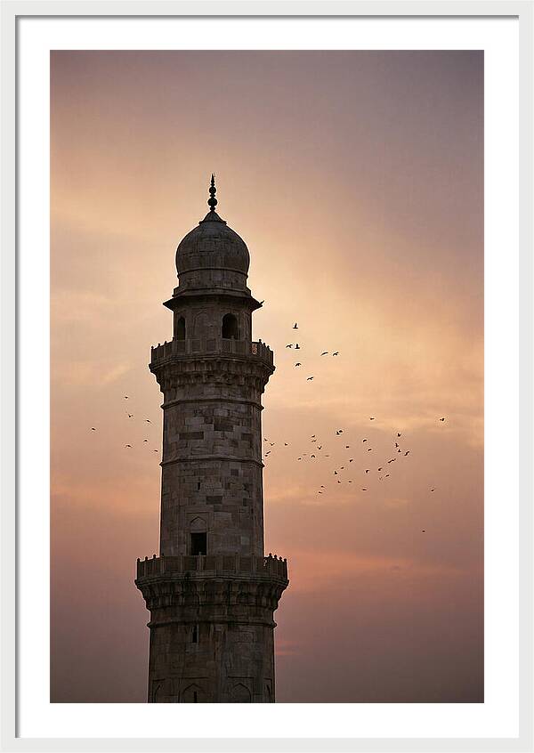 Minaret Against Sunset Sky