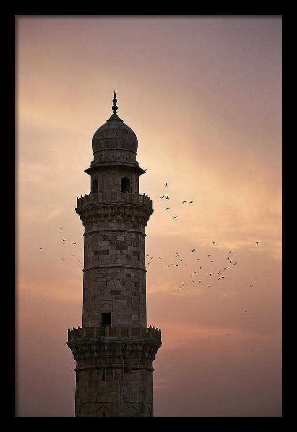 Minaret Against Sunset Sky