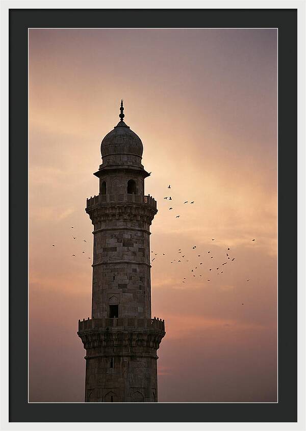 Minaret Against Sunset Sky