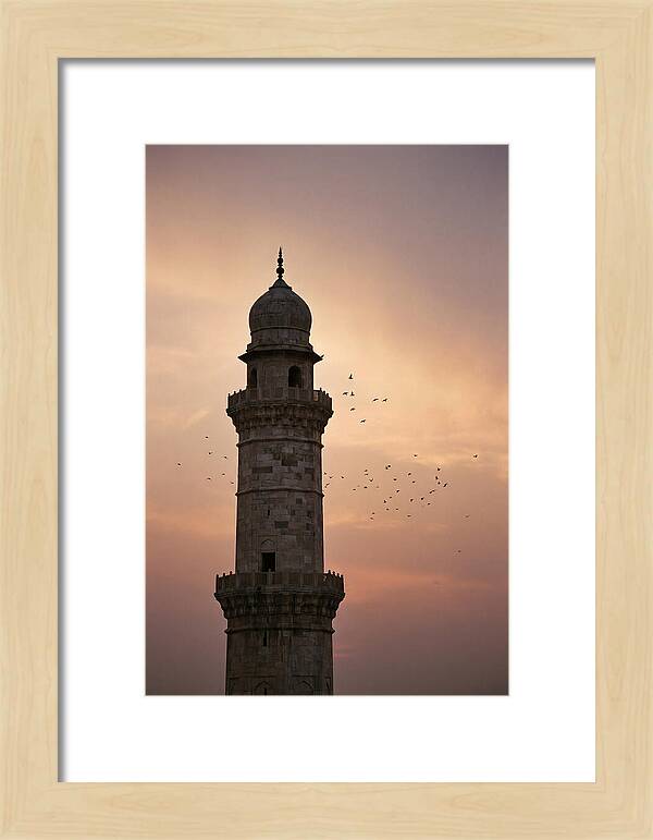 Minaret Against Sunset Sky