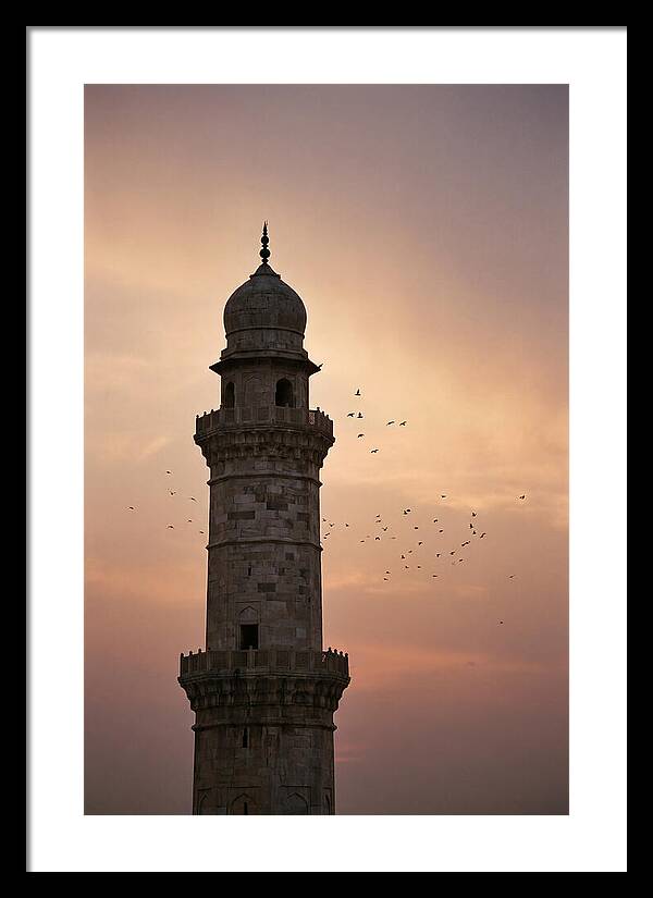 Minaret Against Sunset Sky