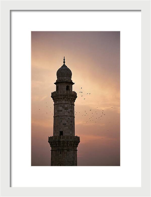 Minaret Against Sunset Sky