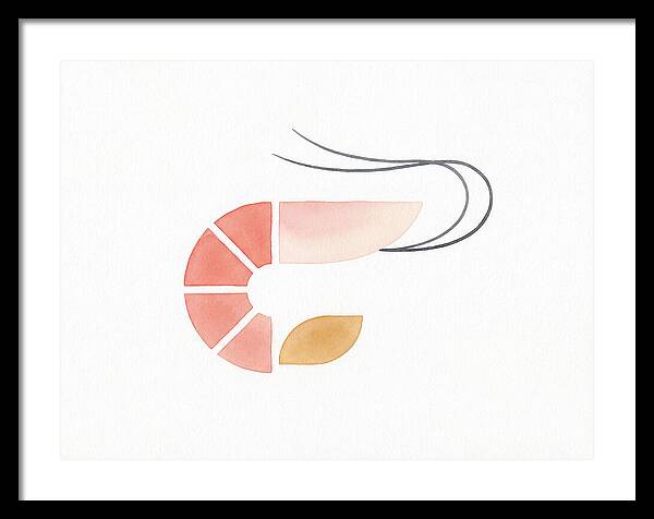 Minimal Shrimp Illustration