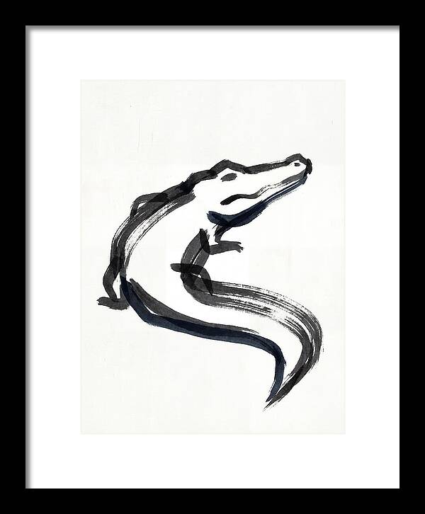 Minimalist Alligator Illustration