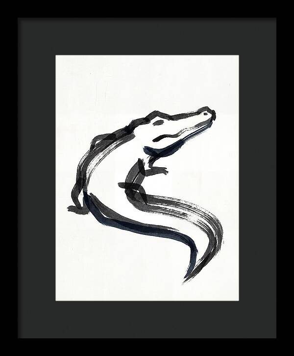 Minimalist Alligator Illustration