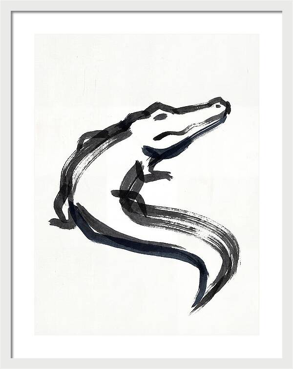Minimalist Alligator Illustration