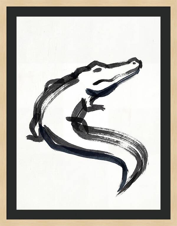 Minimalist Alligator Illustration