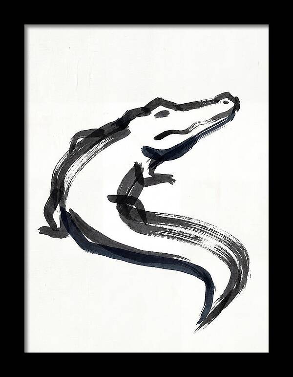 Minimalist Alligator Illustration