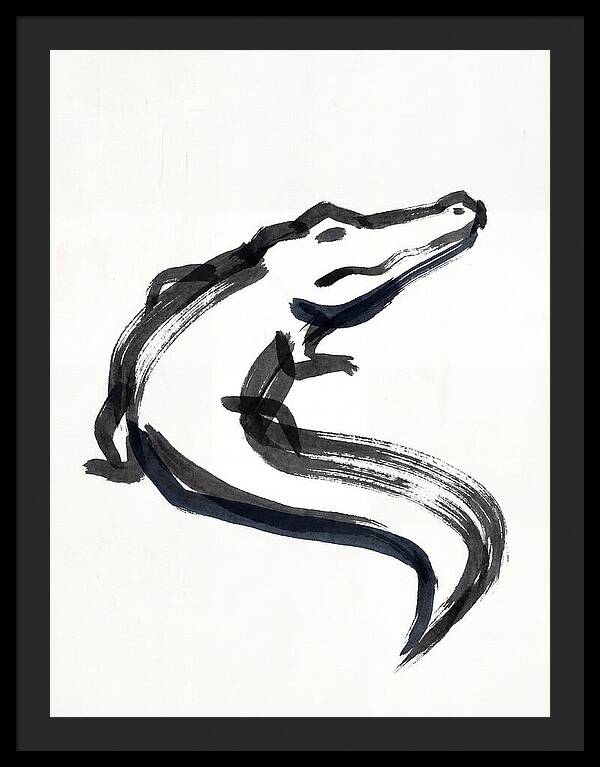 Minimalist Alligator Illustration