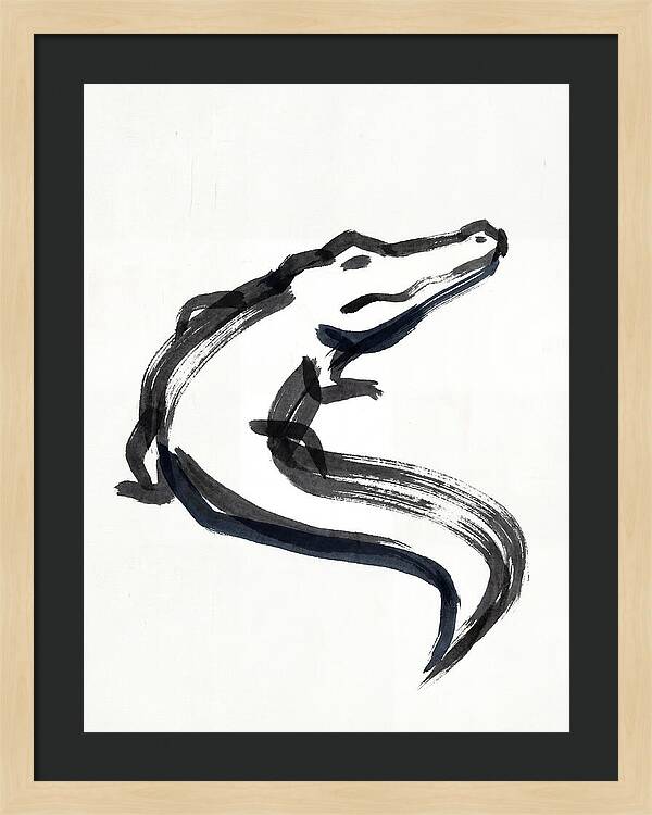 Minimalist Alligator Illustration