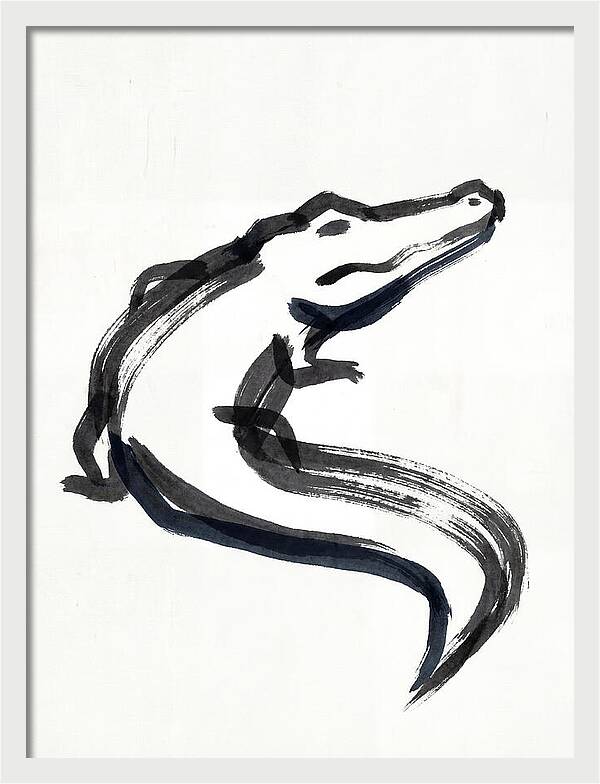 Minimalist Alligator Illustration