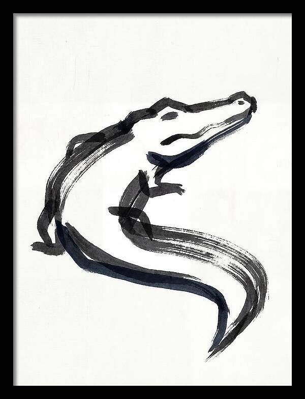 Minimalist Alligator Illustration