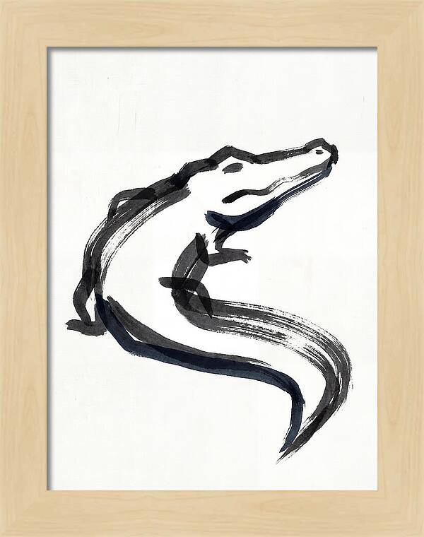 Minimalist Alligator Illustration