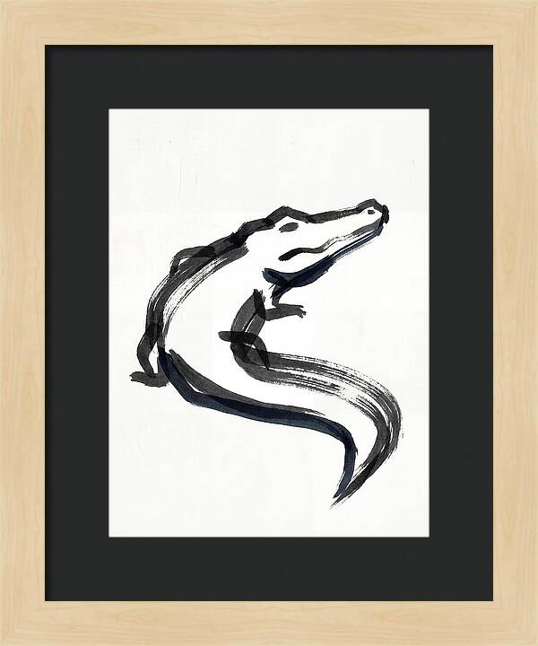Minimalist Alligator Illustration