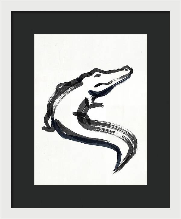 Minimalist Alligator Illustration