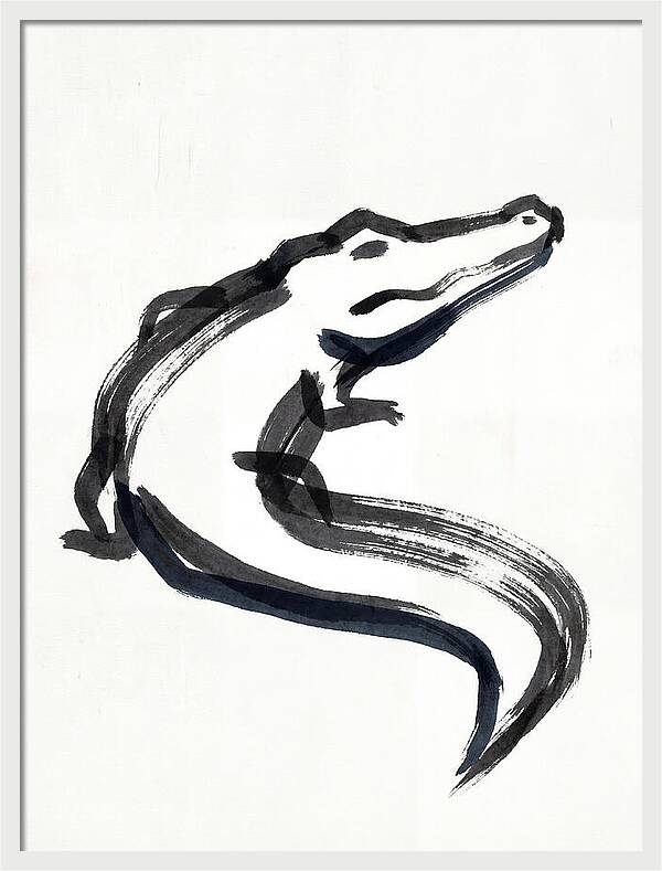 Minimalist Alligator Illustration