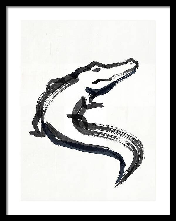 Minimalist Alligator Illustration