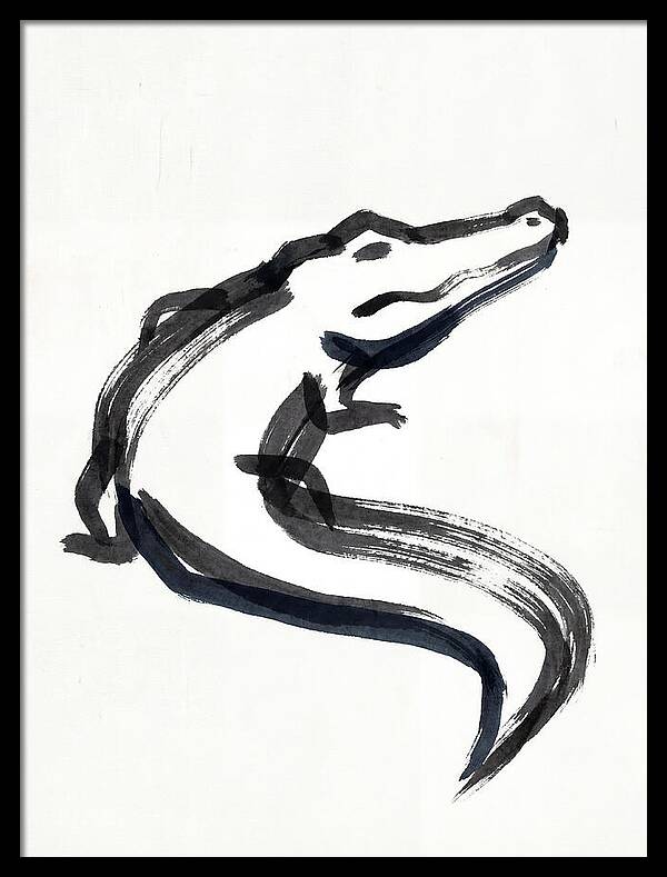 Minimalist Alligator Illustration