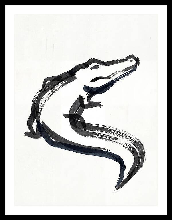 Minimalist Alligator Illustration