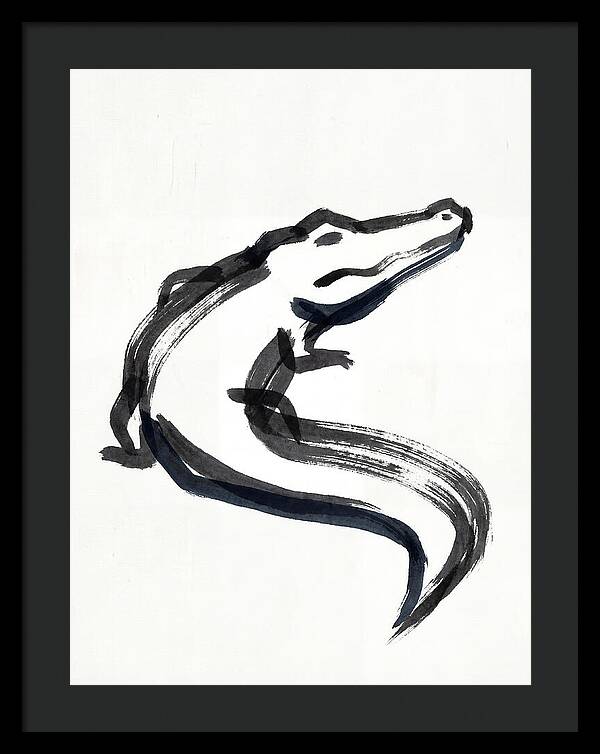 Minimalist Alligator Illustration