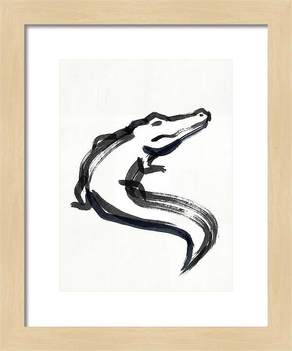 Minimalist Alligator Illustration