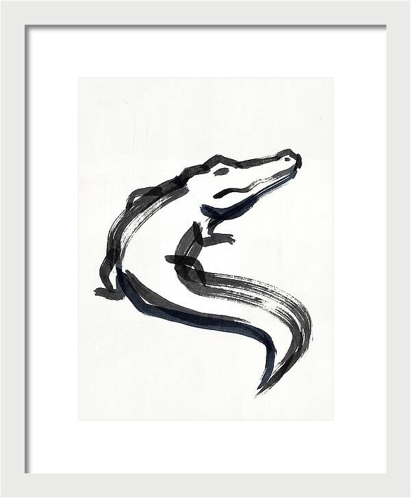 Minimalist Alligator Illustration