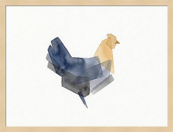 Minimalist Chicken Silhouette