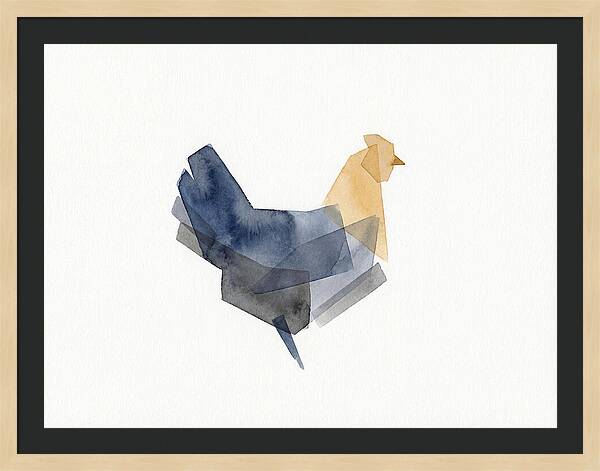 Minimalist Chicken Silhouette