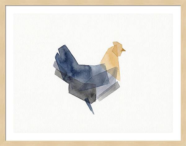 Minimalist Chicken Silhouette