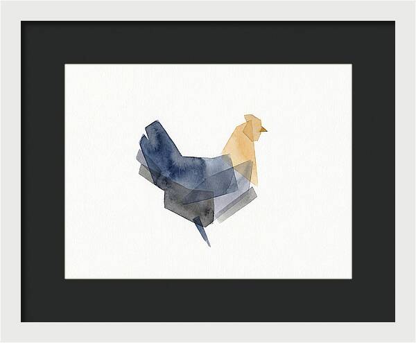 Minimalist Chicken Silhouette
