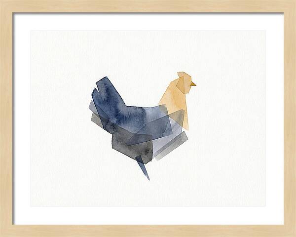 Minimalist Chicken Silhouette