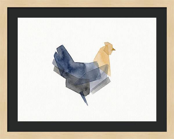 Minimalist Chicken Silhouette