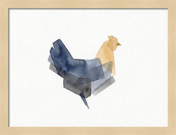 Minimalist Chicken Silhouette
