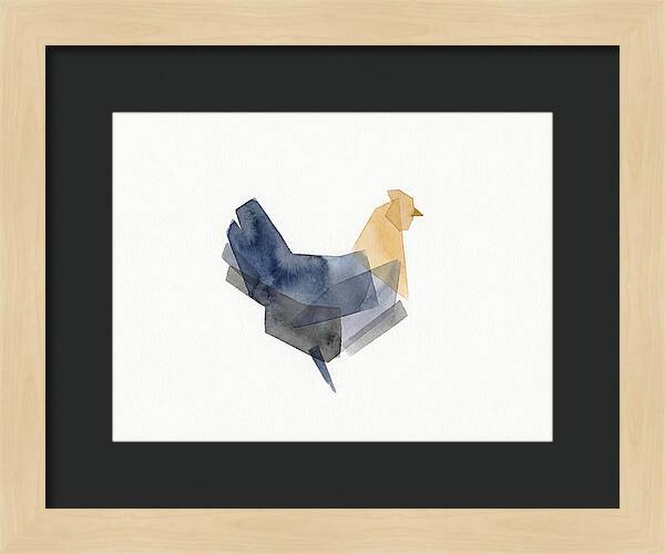 Minimalist Chicken Silhouette