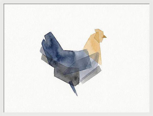 Minimalist Chicken Silhouette