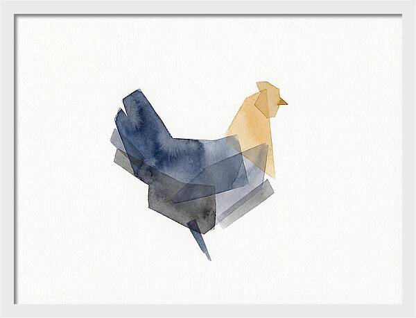 Minimalist Chicken Silhouette
