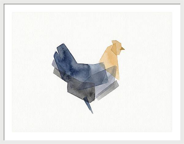 Minimalist Chicken Silhouette