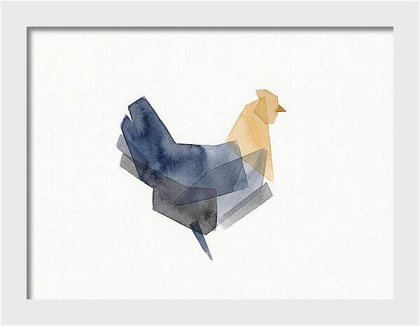 Minimalist Chicken Silhouette