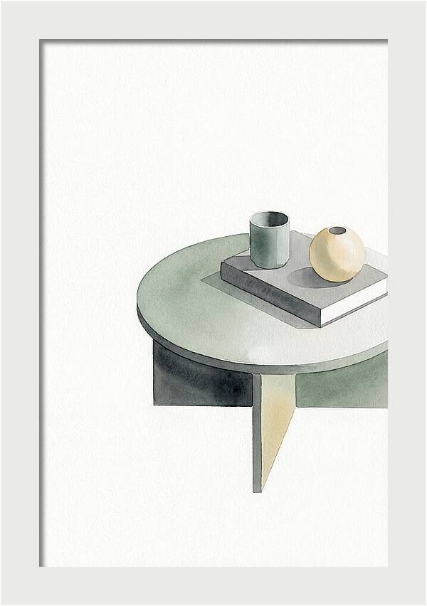 Minimalist Coffee Table Composition
